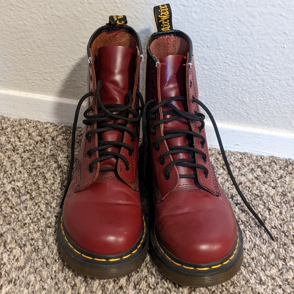 Red Dr. Martens Size 7